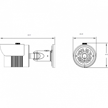 Eule Kamera IP, 2.4MP, PoE, 1/2.8" HD Lens, 3.6mm, IR20, Cloud - CAM-20IP2