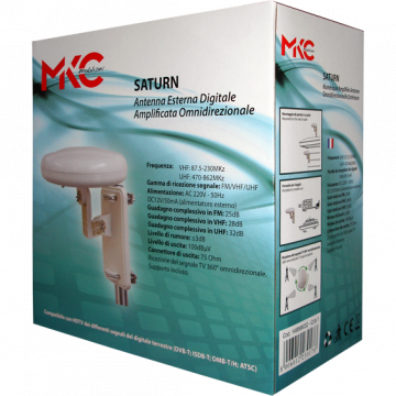 MKC Antena omnidirectional, vanjska, FM/UHF/VHF, 25dB - SATURN