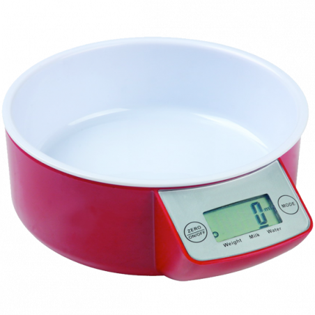 MELCHIONI family Vaga, kuhinjska, sa posudom, LCD display, crvena boja - ALLEGRA RW