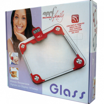 MELCHIONI family Vaga, Ultra-tanka, do 150Kg, Wirelles LCD display, prozirna - GLASS R
