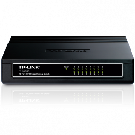 TP-LINK 16-portni switch 200Mbps, 10/100 Mbps, , RJ45 - TL-SF1016D
