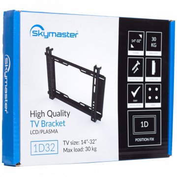 Skymaster Nosač za TV prijemnike 14"-32", 30 kg, 1D, ultra slim - 1D32
