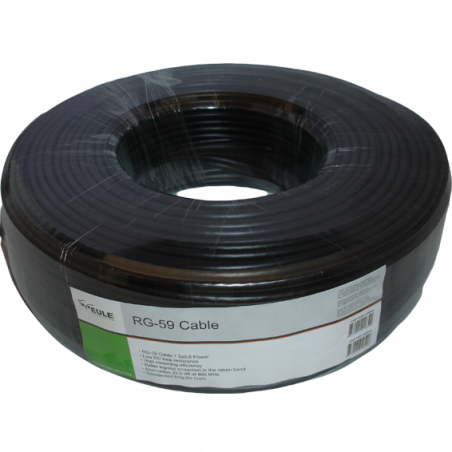 Eule RG-59 kabl sa napajanjem,2x0,5mm,100met - CAB-5100