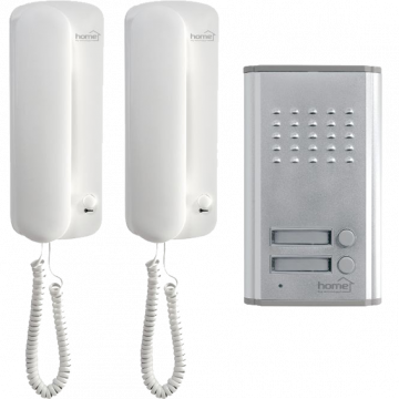 home Interfon žični sa dvije unutarnje jedinice, elek.otvaranje  - DP 012