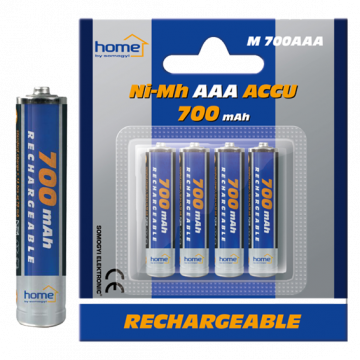 home Baterija punjiva AAA, 700mAh, blister 4 kom - M 700AAA