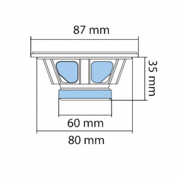 SAL Auto zvučnici, set, 87mm, 2x35W, 4 Ohm - BK 087