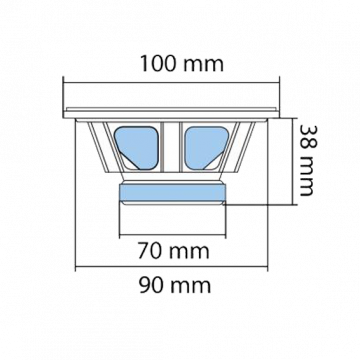 SAL Auto zvučnici, set,  100mm , 2x45W, 4 Ohm - BK 100