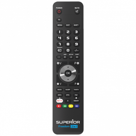 Superior Daljinski upravljač, za 2 uređaja, PC programiranje - SUPERIOR 2:1 FREEDOM - black