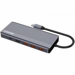 CANYON DS-16 USB-C hub 13in1 4K, siva | Giga Informatika
