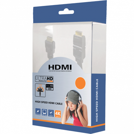 ZED electronic HDMI kabl, 1.8 met, ver. 1.4, 4K, 3D, HEC, HDCP, ARC - HDMI2/1.8