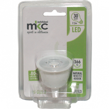 MKC Sijalica, LED 7.5W, 4000K,12V DC, prirodno bijela svjetlost - LED MR1638 GU5.3/7.5W-N