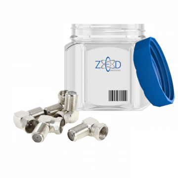 ZED electronic F-Konektor kutni, pakiranje 50 komada - FKK/50