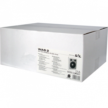 SAL Zvučnik zidni 10W, 110V, 165mm, 8 Ohm, bijela boja - WAS 2