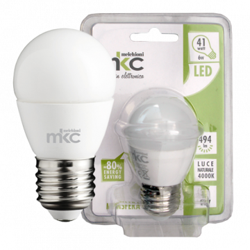MKC Sijalica,LED 6W, E27, 4000K,220V AC,prirodno bijela svjetlos - LED MINISFERA E27/6W-N