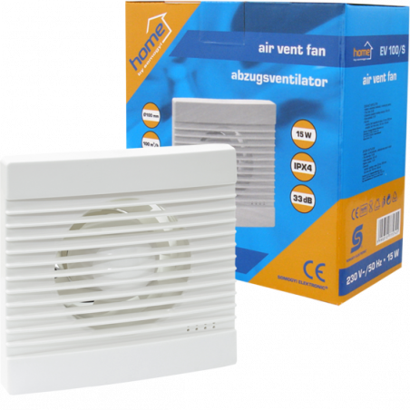 home Aspirator ugradbeni za ventilaciju 158x158mm - EV 100/S
