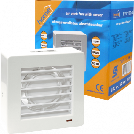 home Aspirator ugradbeni za ventilaciju 150x150mm - EVZ 100/S