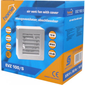 home Aspirator ugradbeni za ventilaciju 150x150mm - EVZ 100/S