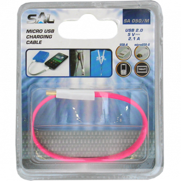 home USB A na USB micro kabl, 2.1A, dužina 21,5cm, flat - SA 050/M