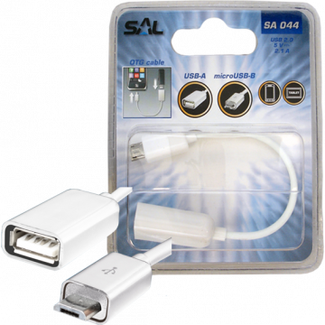 SAL USB micro OTG kabl, dužina 16 cm, USB 2.0 - SA 044