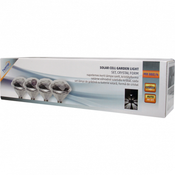home Solarna vrtna LED lampa, metalna, set 4 komada, 200 mAh - MX 802/4