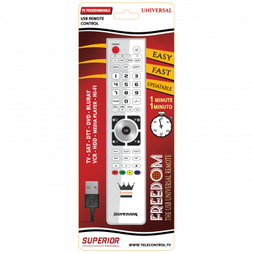 Superior Daljinski upravljač, za 2 uređaja, PC programiranje - SUPERIOR 2:1 FREEDOM - white