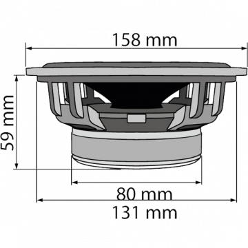 SAL Auto zvučnici, set,  165mm, 2x100W, 4 Ohm - CX 604