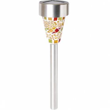 home Solarna vrtna LED lampa, mozaik, staklo / metal, 300 mAh - MX 459/1