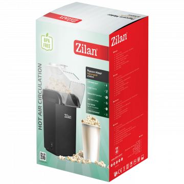 Zilan Aparat za kokice, 1200 W, crna - ZLN8045