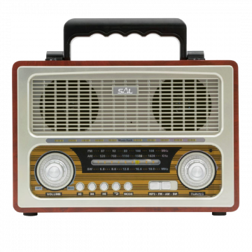 SAL Retro radio + BT bežični zvučnik, 4in1, FM, MP3, AUX - RRT 3B