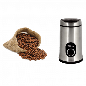 Zilan Mlin za kafu, spremnik 50 g., 150 W, INOX/crna - ZLN8013/BK