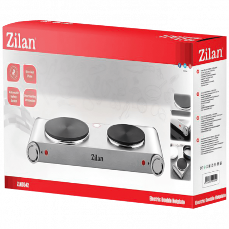 Zilan Električno kuhalo, 2 ploče  2250 W, INOX - ZLN0542