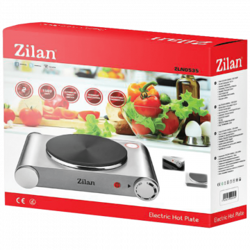 Zilan Električno kuhalo, 1 ploča - 18 cm, 1500 W, INOX - ZLN0535