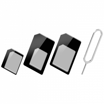 MeanIT Adapter, nano SIM, 3 in 1  - SIM ADAPTER 3U1