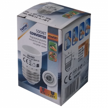 home Adapter za sijalično grlo E27 na E14 - E14/E27