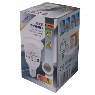 home Adapter za sijalično grlo E14 na E27 - E27/E14