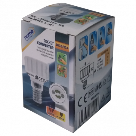 home Adapter za sijalično grlo E14 na GU10 - GU10/E14