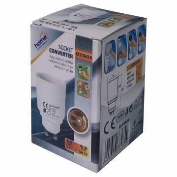 home Adapter za sijalično grlo GU10 na E27 - E27/GU10