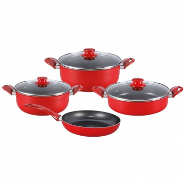 Zilan Posuđe, teflon, set 7/1, crvena - ZLN9379