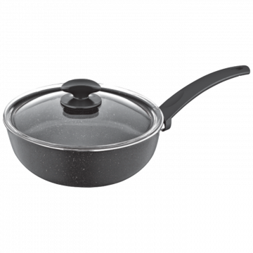 Zilan Tava sa staklenim poklopcem, granit, 24 cm - ZLN2065