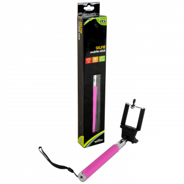 MS Selfiestick za smartphone, rozi - MSI BT SELFIE