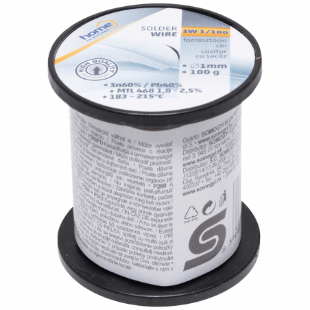 SMA Tinol za lemljenje, Ø1.0 mm, 100g - SW 1/100