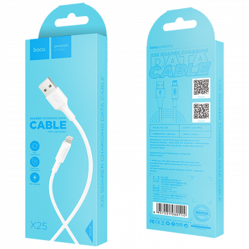 hoco. USB kabl za iPhone, Lightning kabl, 1 met., 2 A, bijela - X25 Soarer Lightning, White