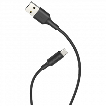 hoco. USB kabl za smartphone, USB type C kabl, 1 met., 2 A, crna - X25 Soarer USB type C, Black