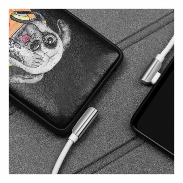 hoco. USB kabl za smartphone, micro USB, 1.2 met., 2.4 A, bijela - U42 Exquisite steel, Micro USB, WH