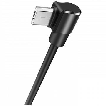hoco. USB kabl za smartphone, micro USB, kutni 90°, 1.2 met,crna - U37 Long Roam, Micro USB , BK
