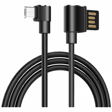hoco. USB kabl za smartphone, micro USB, kutni 90°, 1.2 met,crna - U37 Long Roam, Micro USB , BK