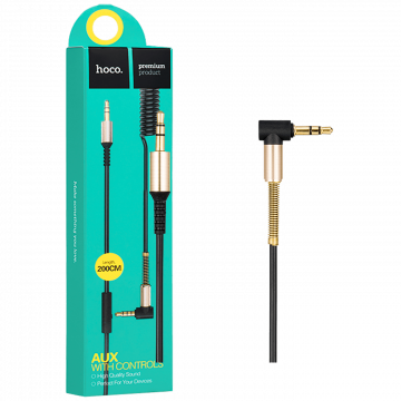 hoco. Audio kabl 3.5 mm sa mikrofonom, dužina 2.0 metra - UPA02 Spring Audio AUX MIC