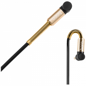 hoco. Audio kabl 3.5 mm, dužina 1.0 metar, crna - UPA02 Spring Audio AUX  BK