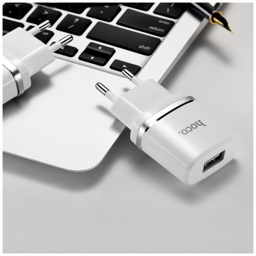hoco. Punjač kućni za smartphone, tablete, 1.0 A - C11 Smart single USB