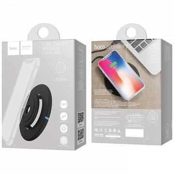 hoco. Punjač bežični, univerzalni, za smartphone, 5 W - CW9 Exalted Wireless charger
